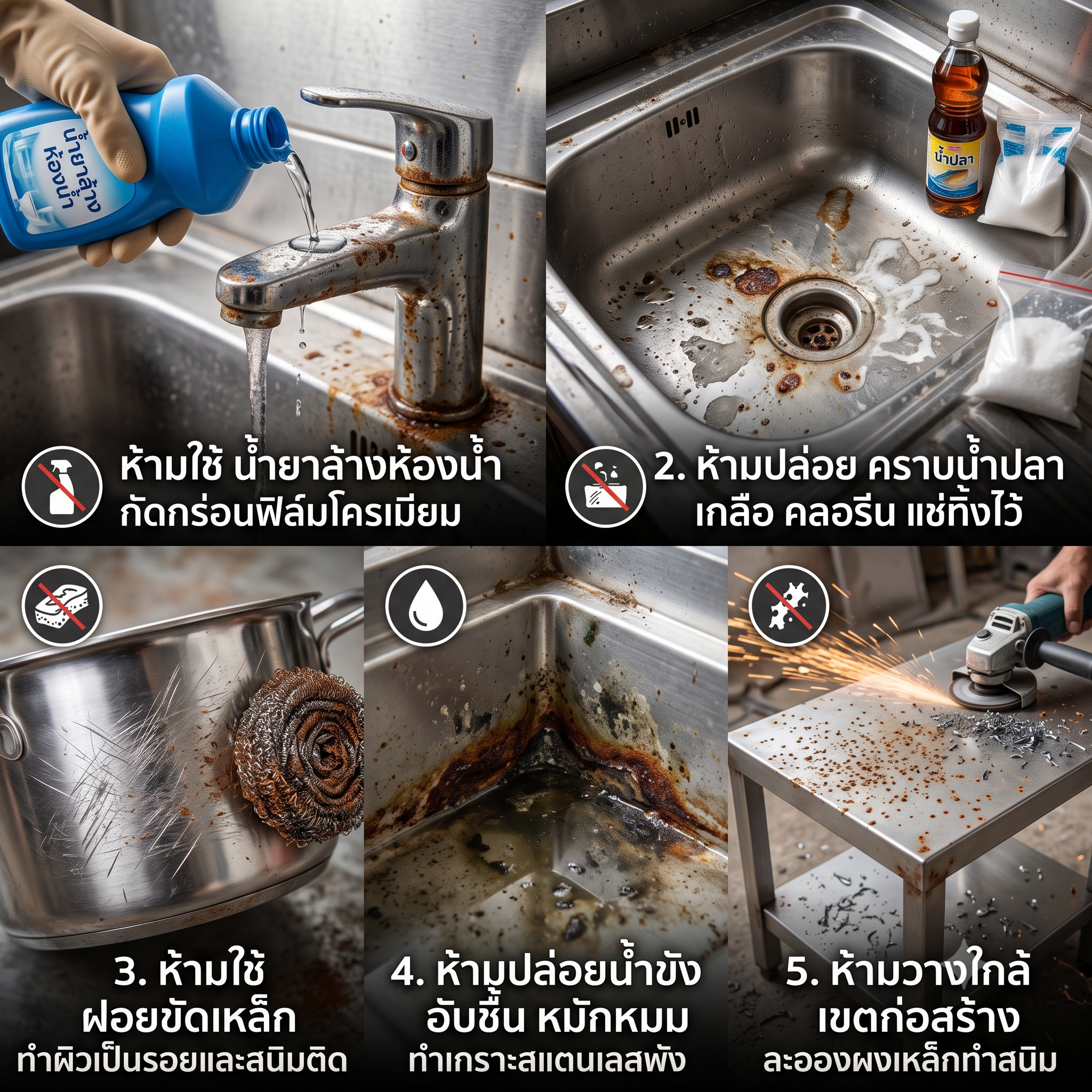 ความจริงที่คุณไม่รู้! สแตนเลสแท้ก็ขึ้นสนิมได้ ถ้าเผลอทำ 5 สิ่งนี้