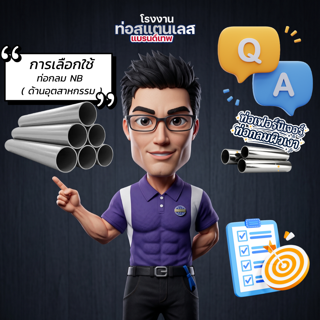 Q&A ไขข้อข้องใจ: การเลือกใช้ "ท่อกลม NB" สำหรับงานอุตสาหกรรม