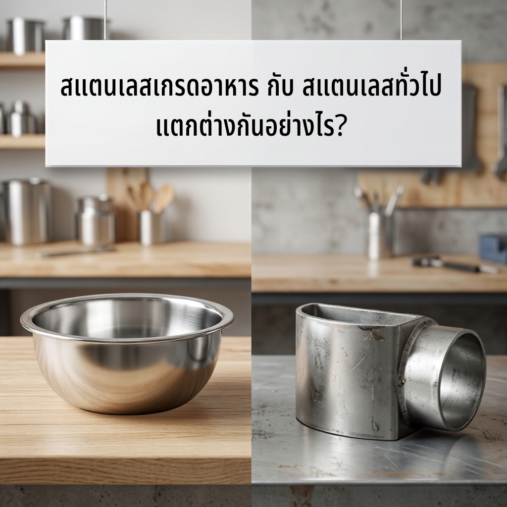 สแตนเลสเกรดอาหาร กับสแตนเลสทั่วไป แตกต่างกันอย่างไร?