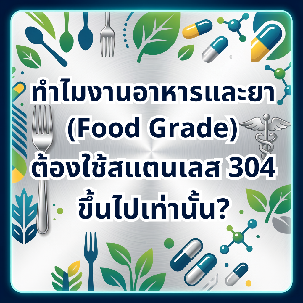 ทำไมงานอาหารและยาต้องใช้สแตนเลส 304 ขึ้นไป