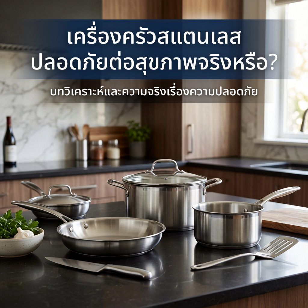 เครื่องครัวสแตนเลส ปลอดภัยต่อสุขภาพจริงหรือ?