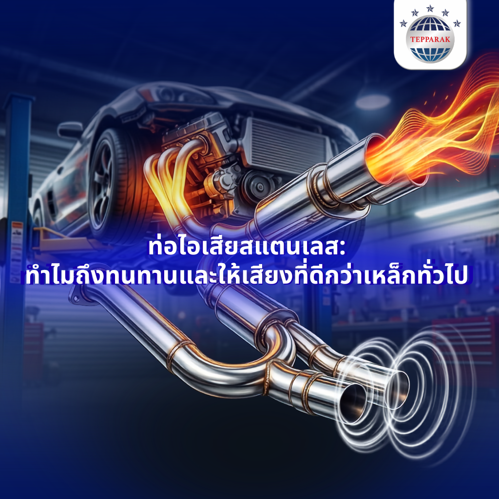 ท่อไอเสียสแตนเลส ถึงทนทานและให้เสียงที่ดีกว่าเหล็กทั่วไป