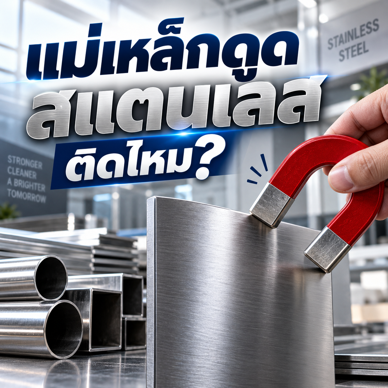 แม่เหล็กดูดสแตนเลสติดไหม?