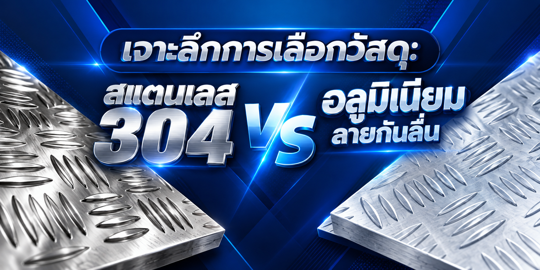 แก้ปัญหาพื้นโรงงานลื่นด้วยแผ่นลายกันลื่น (Checker Plate) สแตนเลสและอลูมิเนียม เพิ่มความปลอดภัย ลดอุบัติเหตุ ผ่านมาตรฐานความปลอดภัยโรงงาน